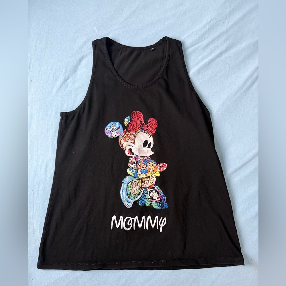 Disney Inspired Mommy Tank Top with Colorful Mini Mouse
